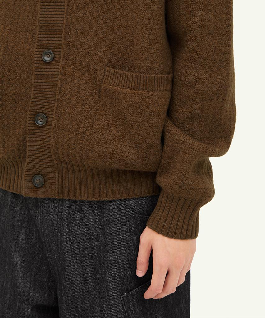 Intempomood Cottage Round Neck Cardigan_Brown