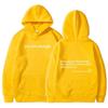 Women's Letter Print Hoodie with Kangaroo Pocket and Drawstring