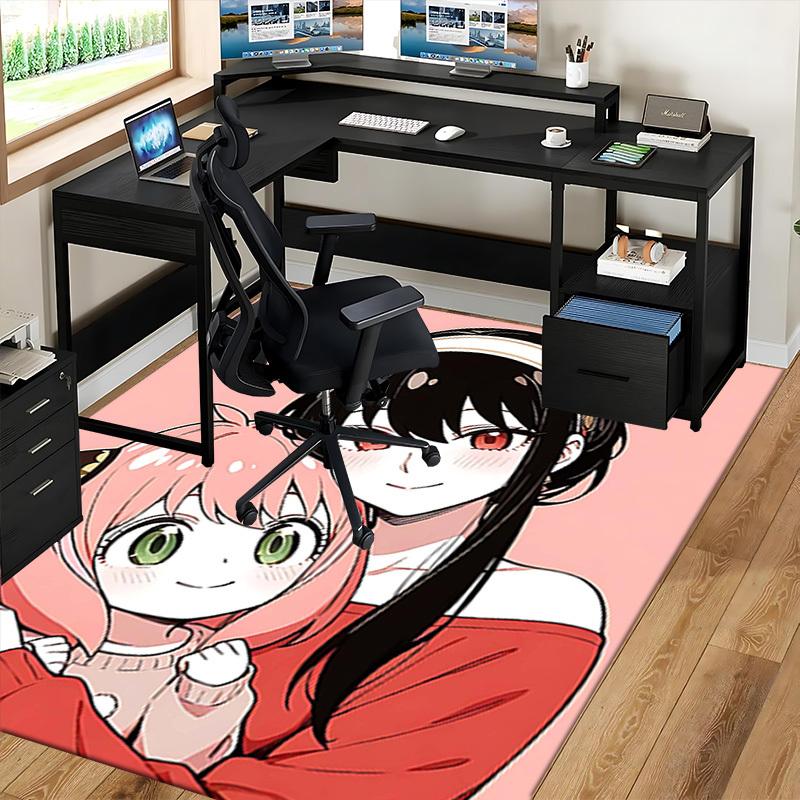 1pc Anime Cartoon Design Office Chair Mat - Seasonal Gift for Home Decor, Suitable for All Seasons.Q066