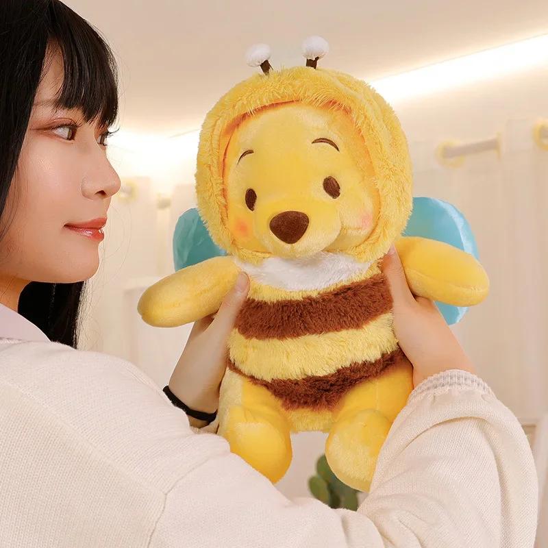 Disney Winnie The Pooh Χαριτωμένο Κινούμενο Σχέδιο Μέλισσα Αρκούδα Βελούδινα Παιχνίδια Μαλακή Γεμισμένη Κούκλα Διακόσμηση Δωματίου Δώρο για Κορίτσια Διακοπές Βελούδινη Κούκλα