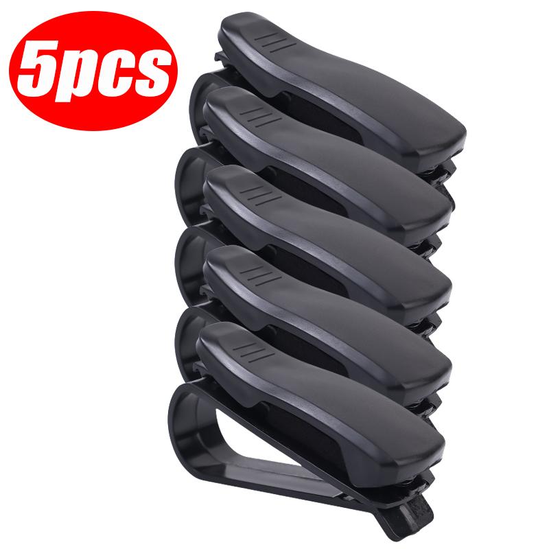 1-5 STÜCKE Universal Auto Sonnenblende Brillen Auto Zubehör Box Sonnenbrillen Clip Karten Ticket Halter Ständer Befestigung Hülle Brillen