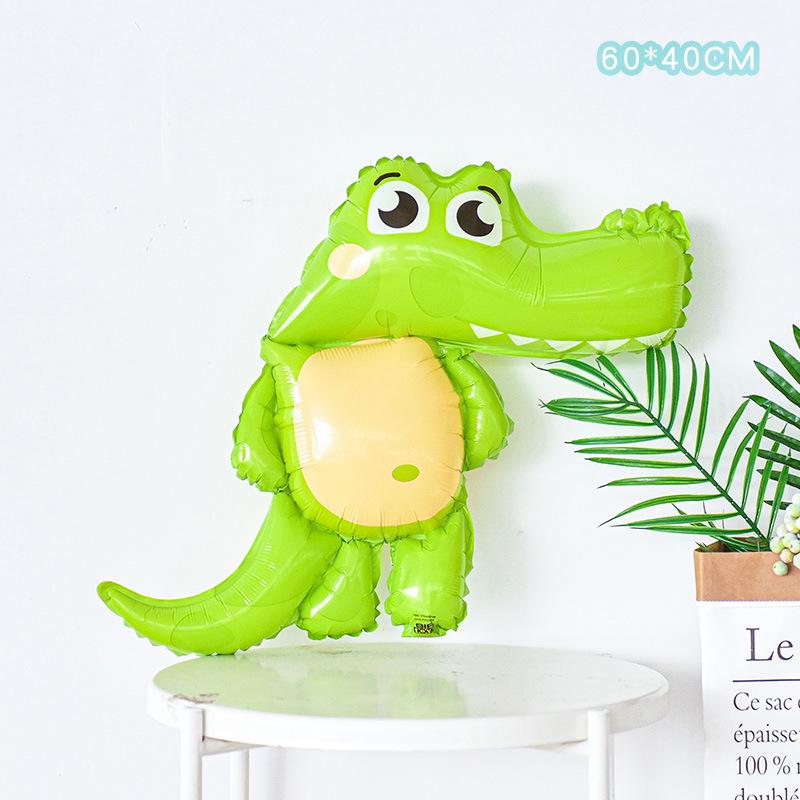 Baby Birthday & Back-to-School Cartoon Animal Balloons for Kids' Party - Giraffe & Elephant Theme