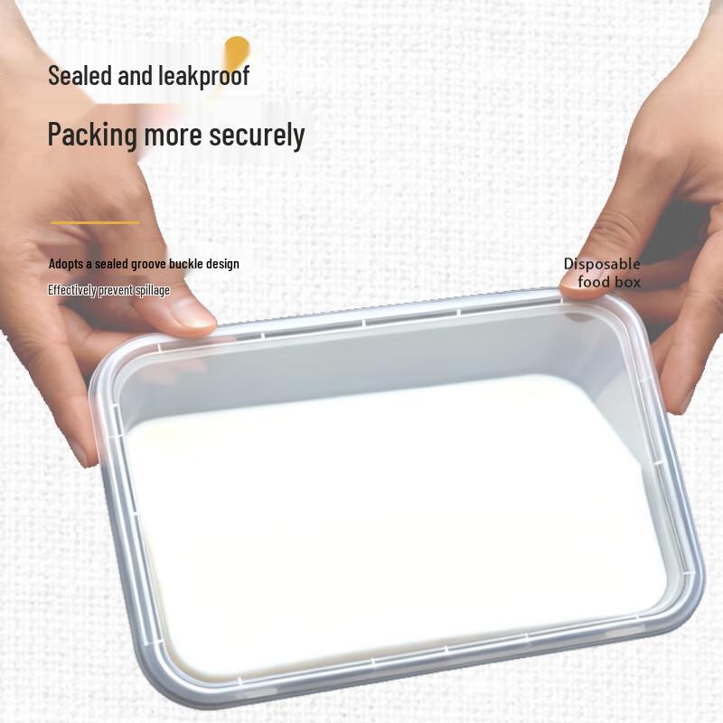 Einweg-Kunststoff-Lebensmittelbehälter mit Deckel