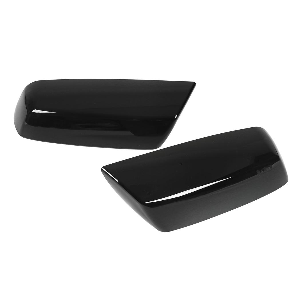 Rear View Mirror Cover Cap Glossy Surface Mirror Decoration Protector Cap Replacement for Silverado 1500 2014‑19 Glossy