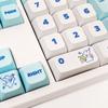 Keycaps Set 138 Keys XDA Profile PBT Dye-Sublimation for Mechanical Gaming Keyboard -MX Hes Keypad