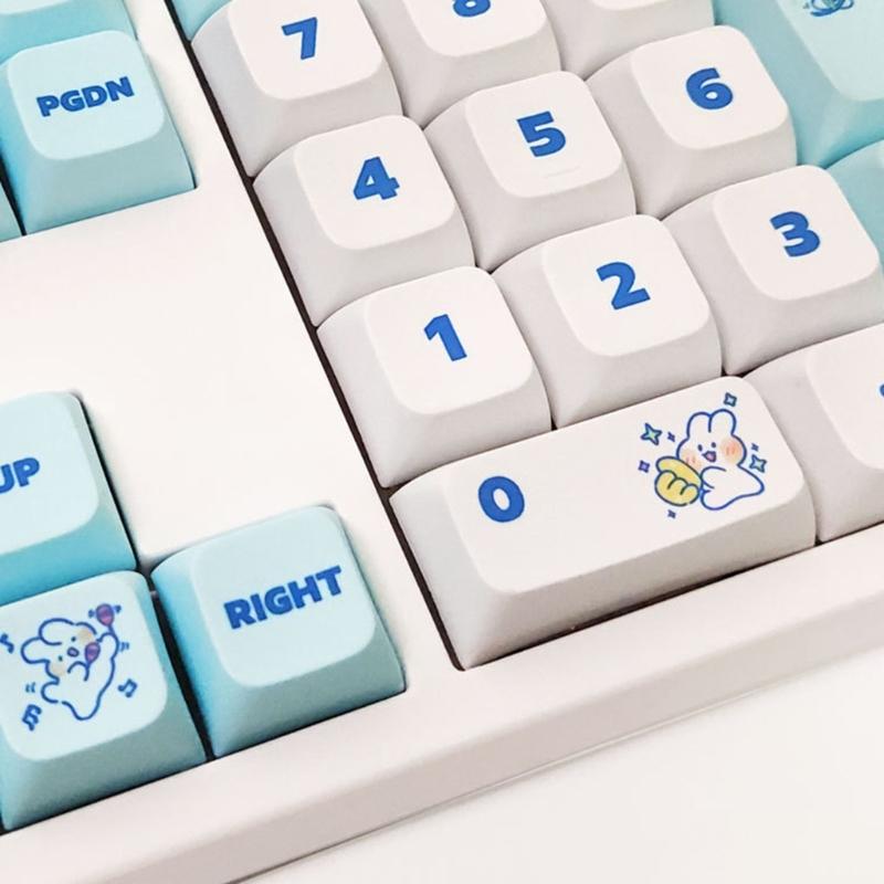 Keycaps Set 138 Keys XDA Profile PBT Dye-Sublimation for Mechanical Gaming Keyboard -MX Hes Keypad