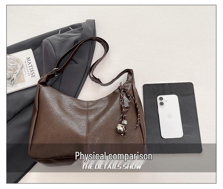 Women's Large Capacity Autumn Fashion Shoulder Crossbody Bag - High-Quality Texture, Versatile Dumpling Design