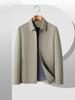 Men's Business Casual Lapel Jacket - Short, Thin, Spring & Autumn 2026 Edition for Middle-Aged Dads