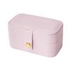 High-end Jewelry Storage Box Ring Pendant Earring Box Travel Portable PU Leather Jewelry Box Birthday Wedding Gift Box