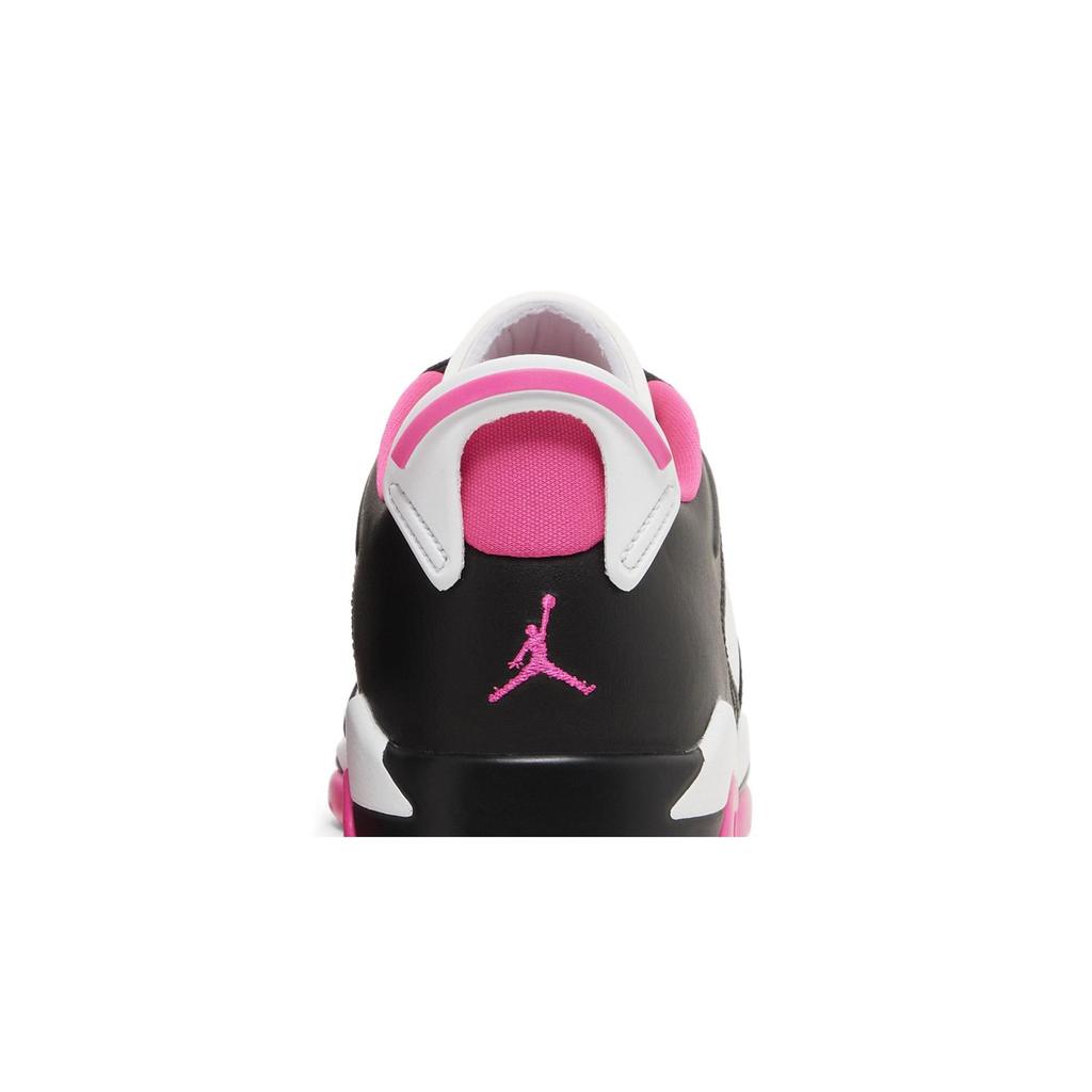 Air Jordan 6 Retro Low dla młodszych 'Fierce Pink' (Dla obu płci) Czarne / Intensywnie Różowe / Białe Dziecięce Buty do Koszykówki 768878 061