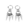 Heavy Industry Metal Cone Nail Coil Ear Buckle Niche Subculture Sweet Cool Men's and Women's Same Personalized Rivet Pendant Earrings