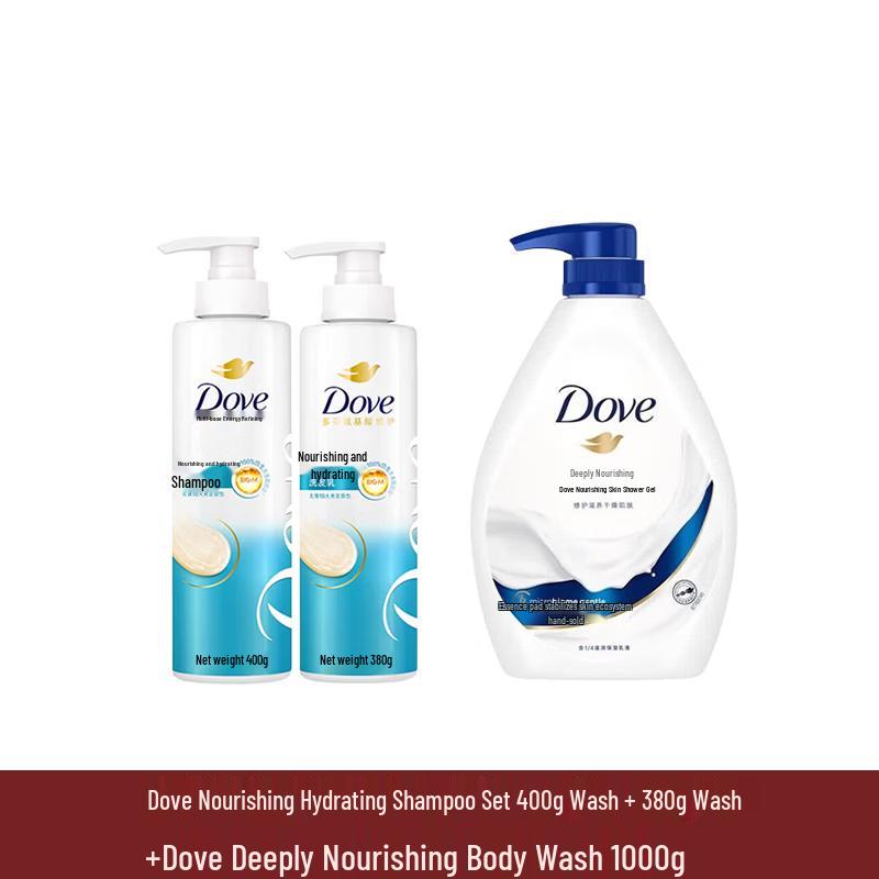 Dove Nourishing Hydrating Hair and Body Care Set
