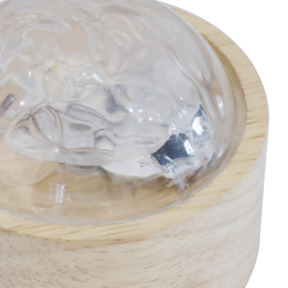 Made of PP And Wood Water Ripple Lamp Monochromatic Warm Light Ceiling Projection Decor Nightstand