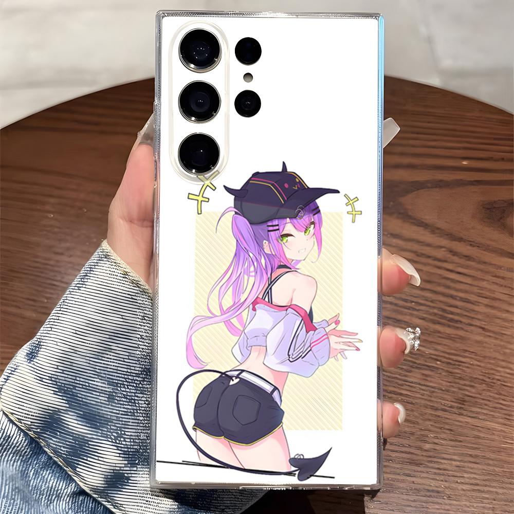 Japan Anime Phone Case For Samsung S25 S24 Ultra S23 Fe S22 S20 S21 Plus Plus 5G Fe Transparent Cover