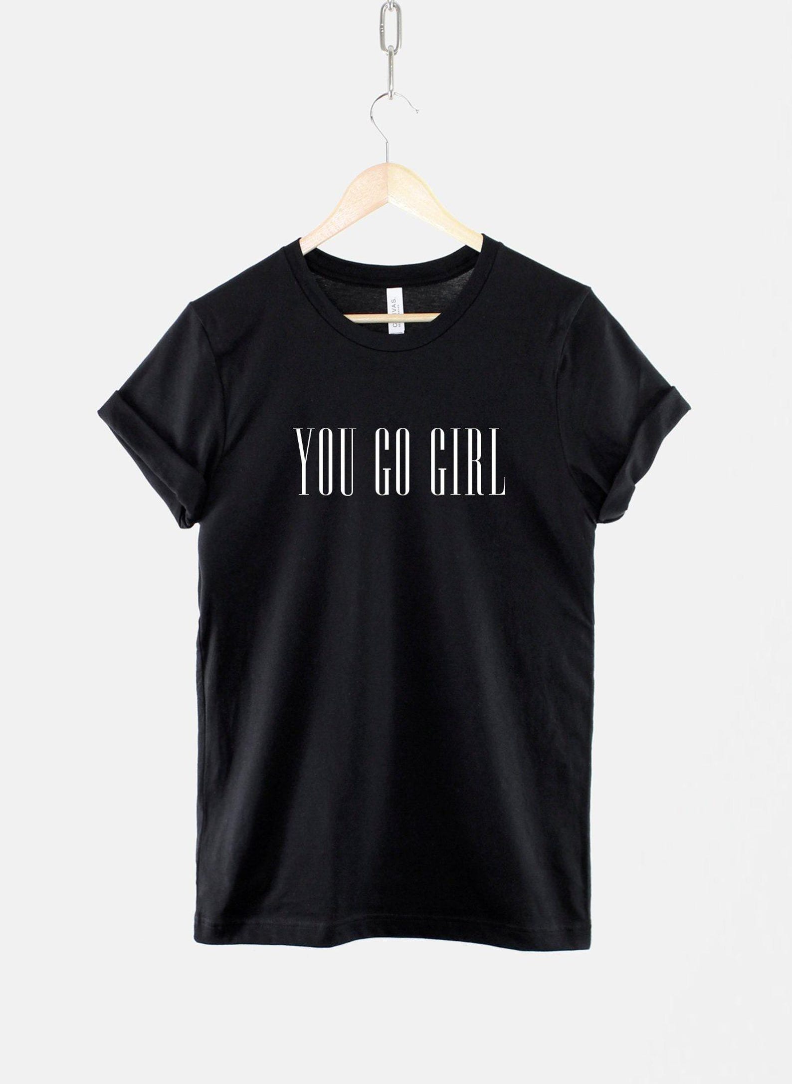 Feminist Girl Power Shirt, Empowering Women T Shirt, Bold Feminism Slogan Tee, Inspirational Gift Top L