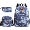 Genshinimpact Yuanshen School Bag Three-Piece Pencil Case Shoulder Bag Backpack