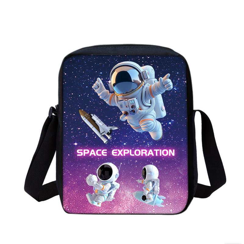 Ensemble 2 Pièces Pack Quotidien Sac à Dos Double Couche Ronaldo CR Star du Football, Trousses Scolaires Sacs d'École Mochila Football Sports Rucksack
