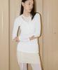 PROVO Button Henley Neck T-Shirt / White