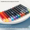 Transparent Fountain Pen: Multi-Color Ink, Student-Friendly, Posture-Correcting, Portable Cartridge Design