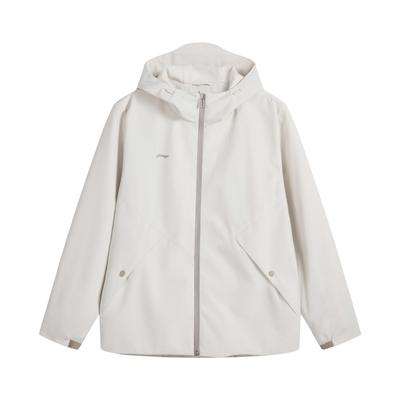Li Ning Solid Color Logo Loose Fit Windbreaker Hoodie Women Outerwear AFDVJ46-1