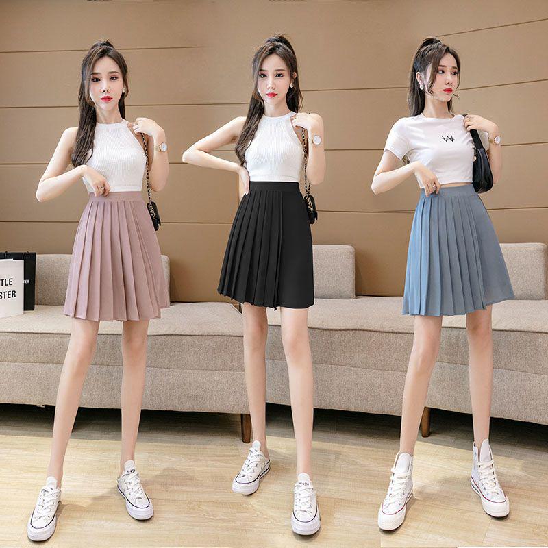 Women's Plus Size Summer Chiffon Culottes: Wide-Leg, Slimming, Anti-Exposure Shorts