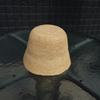 Fashion Natural Raffia Fine Needle Luxury Bucket Hat For Women Summer Sunshade Fisherman Hat Designer Wide Brim Basin Hat K Pop