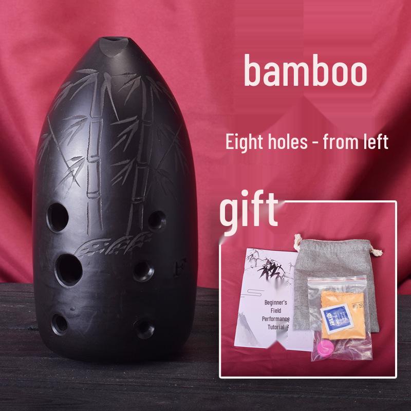 Ocarina with Pen Holder: Available in double-cavity ten-hole and eight-hole, perfect for beginners, students, children, adults, and professional use.