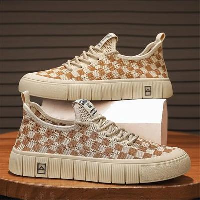 Mode Atmungsaktiver Sommer Herrenschuh Canvas Freizeitschuhe für Männer Erwachsene Allgemeine Trends 2024 Angebote Bequeme Sneaker Designer Luxus Sale