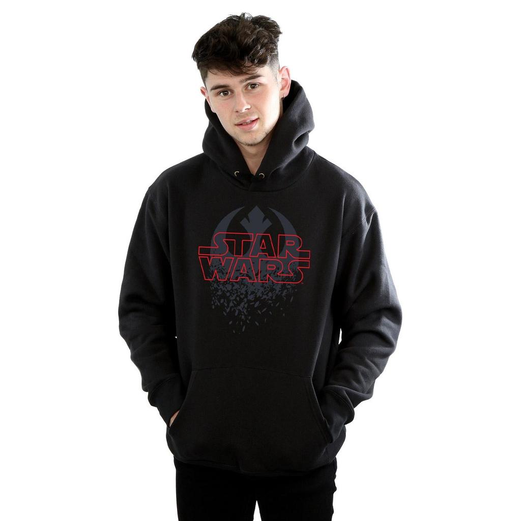 STAR WARS Mens The Last Jedi Shattered Emblem Hoodie