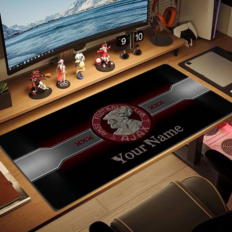 AFC Ajax Custom Name Large Size Mouse Pad Large Gaming Table Cushion Non-slip Laptop Tablet Big Mousepad XXL Mat Mini PC Playmat With Lock edge