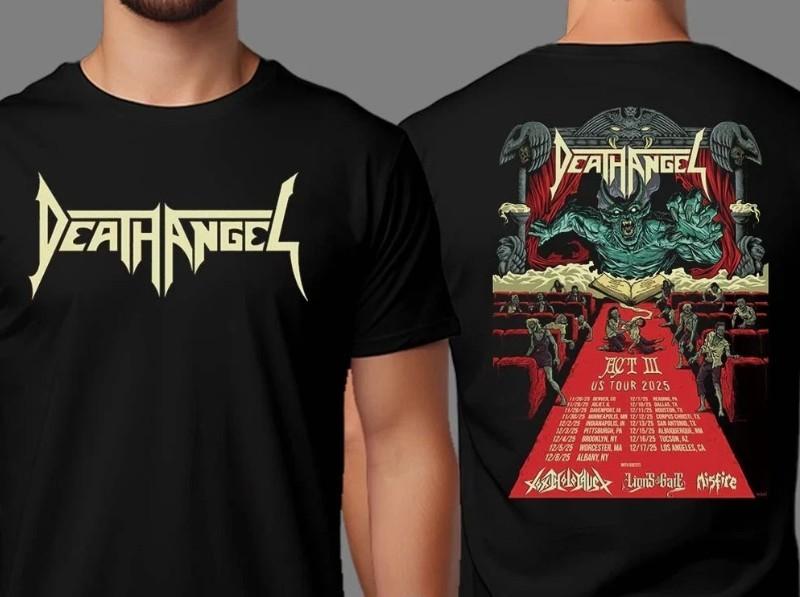 Death Angel Act III US Tour 2025 x Gäste T-Shirt Zweiseitiger Druck T-Shirt