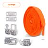 No Tie Shoe laces Elastic Laces Sneakers Tennis Silver Diamond buckle Shoelaces without ties Flat Shoelace for Shoes accessories