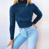 Sweater Round Neck All-match Knitted Women Sweater for Daily Wear