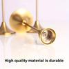 3 Stück Messing Goldene Metall Kegel Kerzenhalter, Vintage Moderne Dekorative Mittelstück Kerzenhalter für Kaminsims