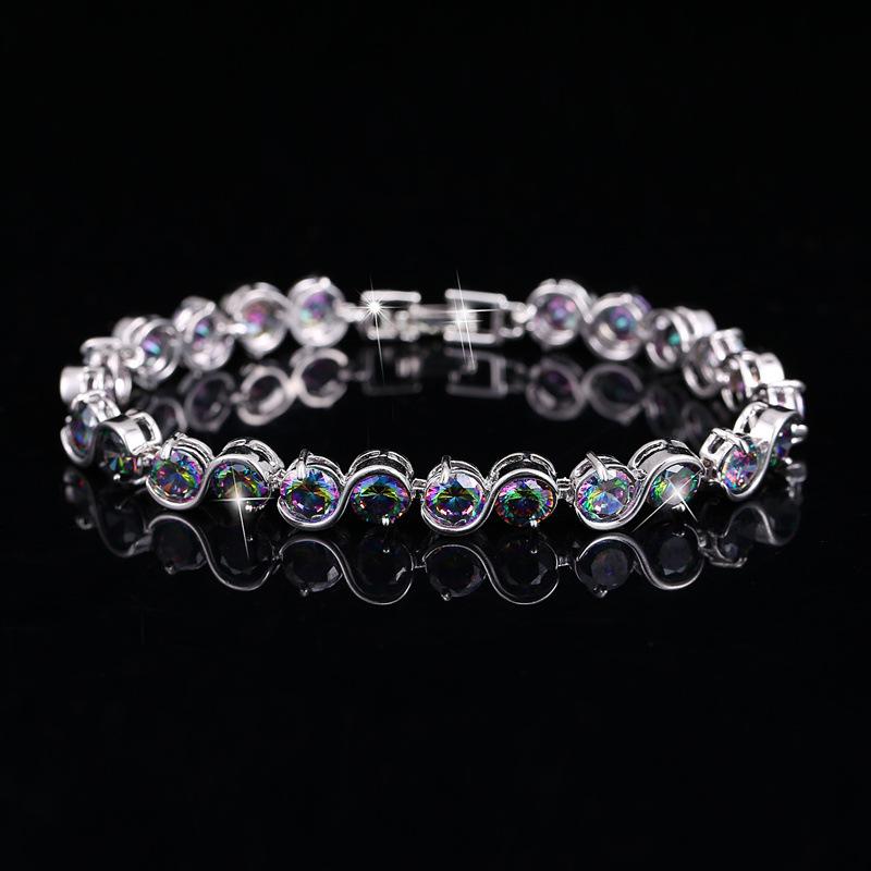 Jewelry, Colorful Bracelets, Aaa Zircon, Jewelry.