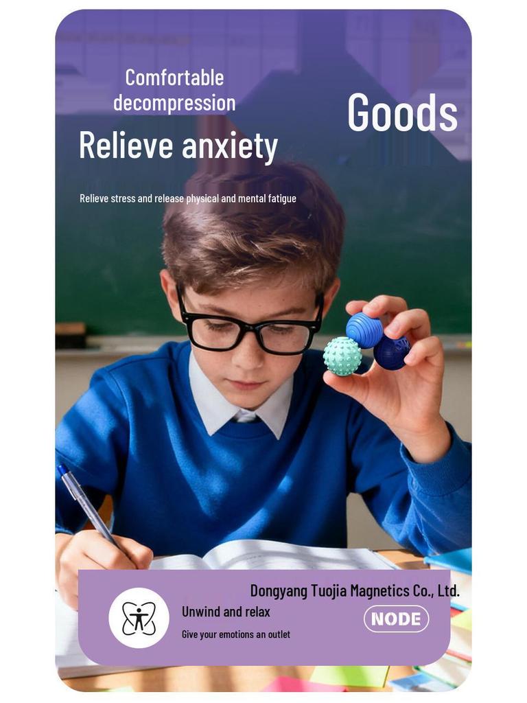 Magnetic Sensory Silicone Ball Stress Toy