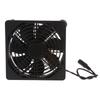 Ventola per Computer Alimentata a AC 110V 220V 3-12V 12CM Soffiatore d'Aria per Modem TV Box Ricevitore DVR Radiatore di Raffreddamento