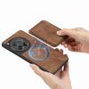 For OnePlus 12 5G Case Compatible with MagSafe Leather Back Cover with Detachable Card Holder