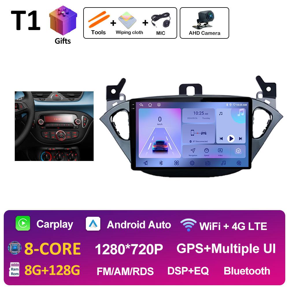 9 Inch Car Video For Opel Corsa E 2015 2016 2017 2018 2019 Radio Player Navigation GPS Wireless Carplay Cooling Fan Auto Tools