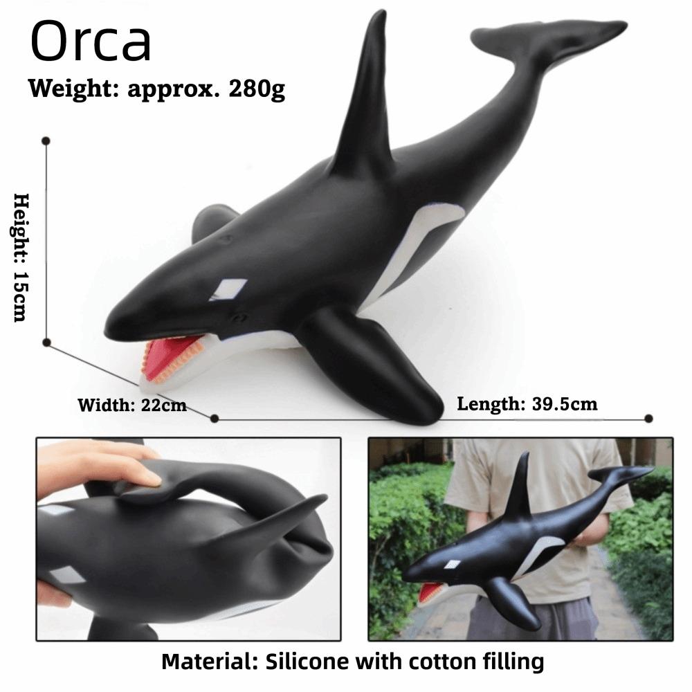 Large Size Ocean Animals Action Figures Great White Shark Model  Ocean Animal Simulation
