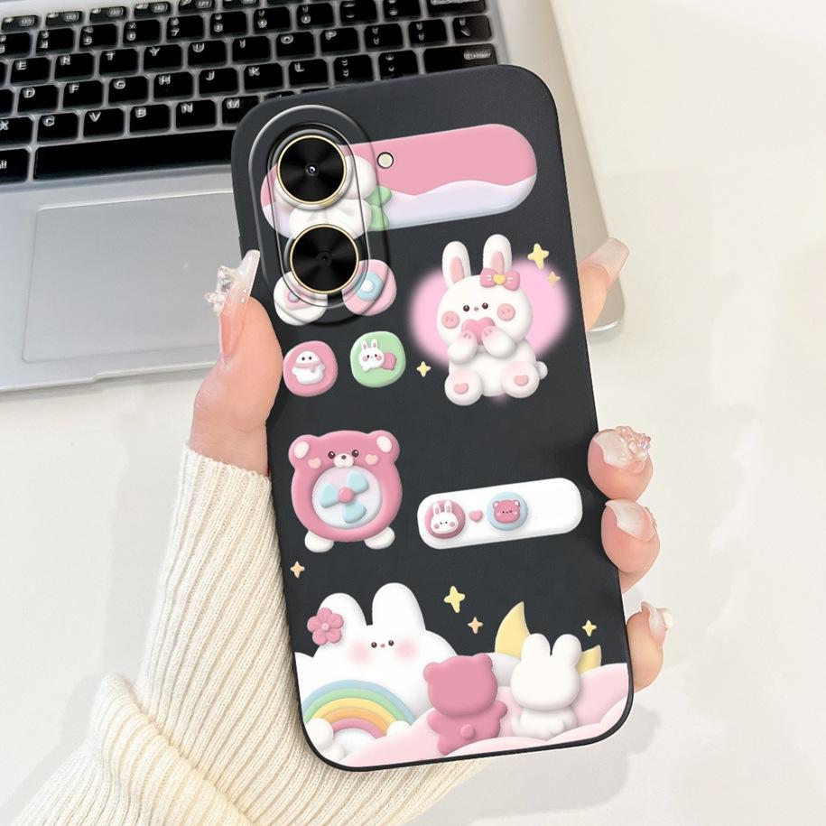 New Case For Xiaomi Poco C71 Cover Redmi A5 4G Phone Cases Fashion Flower Cartoon Soft TPU Fundas For Xiaomi Redmi A5 NFC Bumper