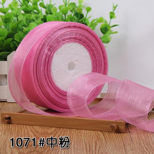 50yards/roll 12/15/20/25/40mm Organza Ribbon Wholesale Gift Wrapping Decoration Christmas Silk Ribbons Lace Fabric DIY Crafts