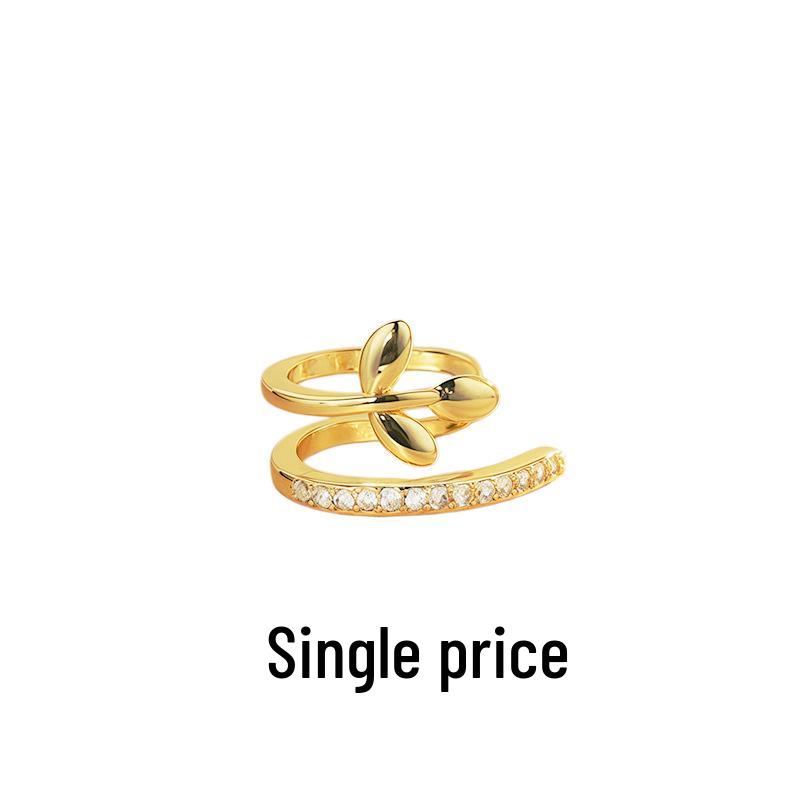 Luxurious Zircon Wave Cross Non-Pierced Ear Clips with Full Diamond Design for Women
