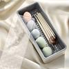 Drainage dustproof tableware storage box, simple and fashionable chopstick box, kitchen storage supplies