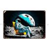 Astronaut Sitting In Chair Metal Signs Wall Decor Printing Mural Decoration Vintage Tin Sign Poster
