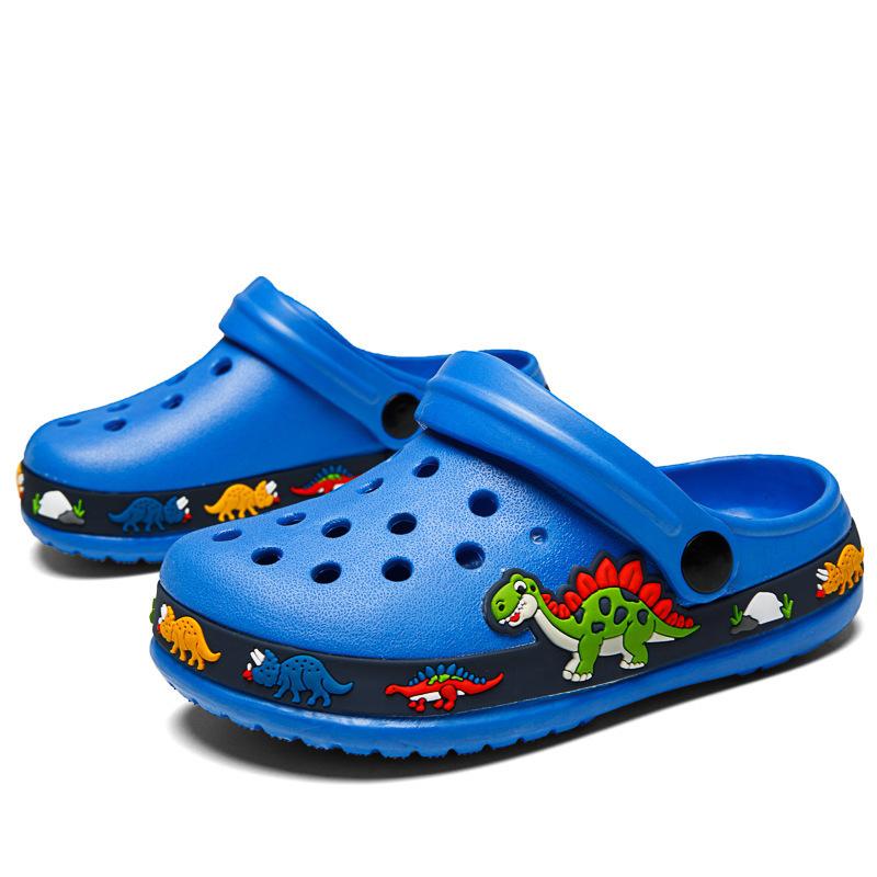 Kinder Lochschuhe Sommer Mode Jungen Strandschuhe mittlere ältere Kinder coole Hausschuhe Mädchen Baby Dinosaurier Hausschuhe