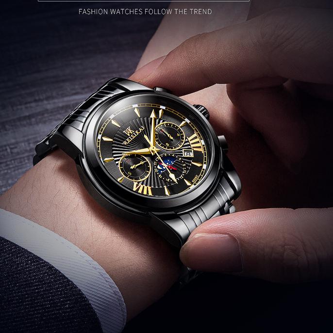 WEISIKAI 5008C Herrenuhren Neue TOP Marke Luxus Herrenuhr Mit Box Wasserdicht Leuchtend Kalender Automatische Herren Mechanische Uhren