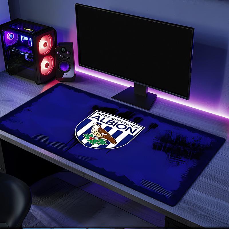 Tappetino per Mouse Bromwich Albion, Base in Gomma, Tappetino per Mouse per Giocatori e Uso Ufficio, Scrivania da Gioco, Tappetino Facile da Pulire Regali di Natale per Fan