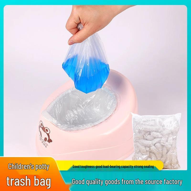 Portable Waterproof Disposable Potty Bags for Kids - Germ-Proof and Transparent.
