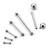 5/10/50pcs F136 Titanium Implant Grade 16G 14G Straight Barbells Tongue Nail Nipple Studs Ear Helix Piercing Jewelry Accessories